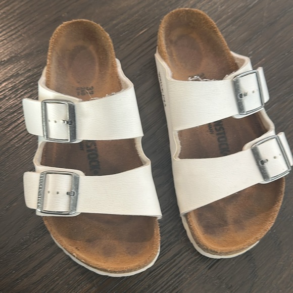 Birkenstock White Double Strap Sandals - Picture 2 of 10